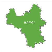 map of hanoi, vietnam icon vector