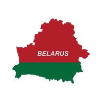 Map of Belarus simple design vector