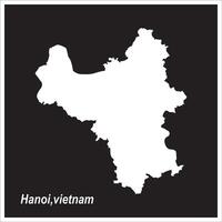 map of hanoi, vietnam design vector