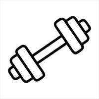 hand holding dumbbell vector