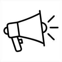 megaphone on a white vector