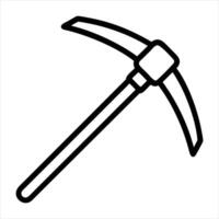 pickaxe isolated on white vector