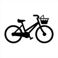 bicycle isolated on white background vector