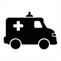 ambulance car icon vector