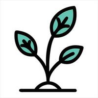 Plant icon with white background vector