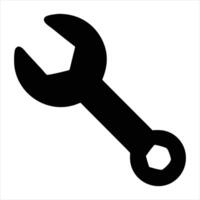 swrench icon with white background vector