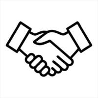 handshake icon illustration vector
