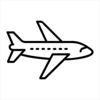 airplane on the background vector