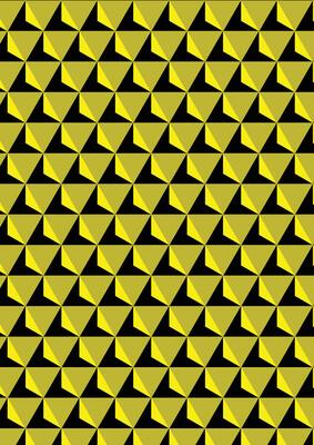 Abstract yellow and black triangle geometric background texture, pattern.