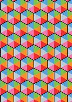 Abstract colorful cube box geometric background texture, pattern. vector