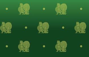 swan and little floral pattern vector