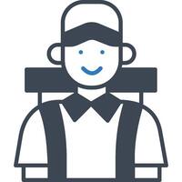 Logistics manager illustration with isolated background vector