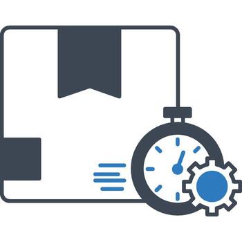 Logistics dashboardillustration with isolated background vector