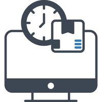 Delivery status updates illustration with isolated background vector