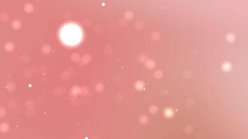 Pink background with glowing orbs and specks of light, suitable for graphic design projects, digital presentations, or futuristic concepts. video