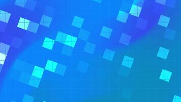 Blue overlapping translucent squares on a diagonal patterned background. Ideal for modern design projects, posters, digital art, and web graphics. video