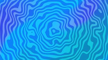 Abstract blue concentric wavy lines create a circular pattern suitable for backgrounds, digital designs, prints, and artistic projects. video