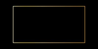 Elegant Black Background Gold Frame vector