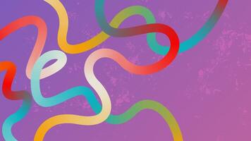 Abstract background with dynamic gradient wavy lines. Geometric pattern with wavy gradient elements on grunge texture vector
