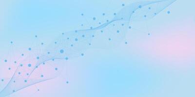 Abstract technology network connection points and lines. Digital technology background big data analysis, genetic engineering, science and technology design vector