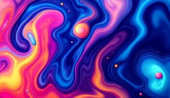 Abstract fluid art with vibrant colors creating a swirling and dynamic pattern video