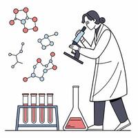 Experiments art design vector