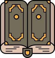 A book with pages The book is open to a page vector