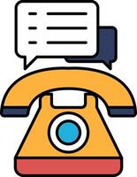 A phone with a circle on it vector