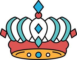 A crown with diamonds on it vector