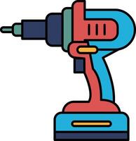A power tool with a handle vector
