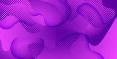 dynamic abstract purple liquid gradient color geometric fluid shape background. eps10 . vector