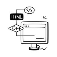 Icon of creating map APIs for custom navigation apps vector