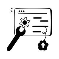 Take a look at this amazing icon of web setting in modern style vector