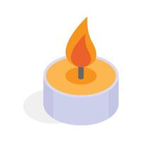 Take a look at this amazing icon of candle in modern style vector