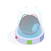 A futuristic dome encapsulating an artificial environment, representing innovation vector