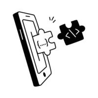 Icon illustrating team collaboration and communication tools. vector