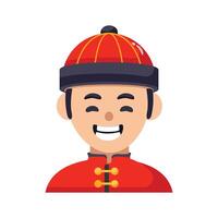 Get this amazing icon of chinese man in modern design style vector