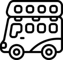 Double decker Bus Icon. Bus Icon vector