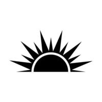 Sun icon isolated on white background for your web and mobile app design, Sun logo. vector