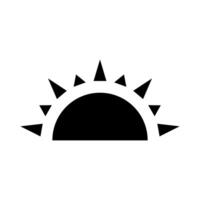 Sun icon . Sunset sign. Graph symbol for travel and tourism web site and apps design, logo, app, UI vector