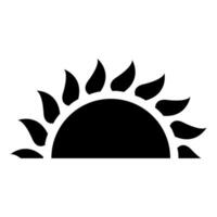 Sun icon. Simple illustration of sun icon for web design isolated. vector