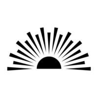 Sunset icon . Sunset sign. Graph symbol for travel and tourism web site and apps design, logo, app, UI vector