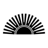 Sun icon. Simple illustration of sun icon for web design isolated on white background. vector