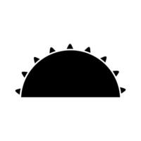 Sun icon isolated on white background for your web and mobile app design, Sun logo concept. vector