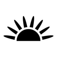 Sun icon in trendy flat style isolated on white background. Sun symbol for your web site design, logo, app, UI. vector