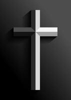 Modern religious background with cross design vector
