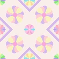 Floral Colorful Abstract Pattern. vector
