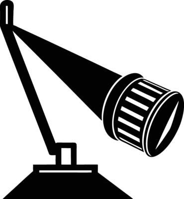 Track light silhouette illustration.