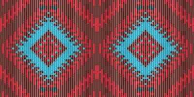 Mosaic Ethnic Seamless Patternfolk Embroidery, Aztec Geometric Ornament Print. Design for Carpet, Wallpaper, Clothing, Wrapping, Fabric vector