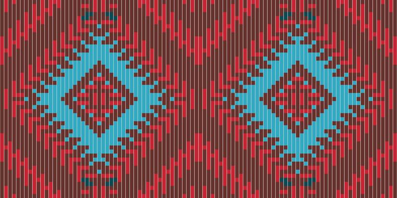 Mosaic Ethnic Seamless Patternfolk Embroidery, Aztec Geometric Ornament Print. Design for Carpet, Wallpaper, Clothing, Wrapping, Fabric